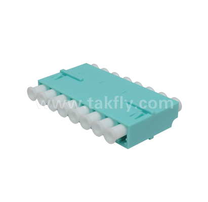 LC 8‑Way Adapter – 8‑in‑1 LC Duplex, High‑Density Fiber Adapter, Low Insertion Loss, for Data Center & FTTx High‑Density Patching