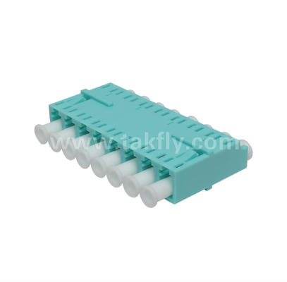 LC 8‑Way Adapter – 8‑in‑1 LC Duplex, High‑Density Fiber Adapter, Low Insertion Loss, for Data Center & FTTx High‑Density Patching