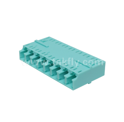 LC 8‑Way Adapter – 8‑in‑1 LC Duplex, High‑Density Fiber Adapter, Low Insertion Loss, for Data Center & FTTx High‑Density Patching