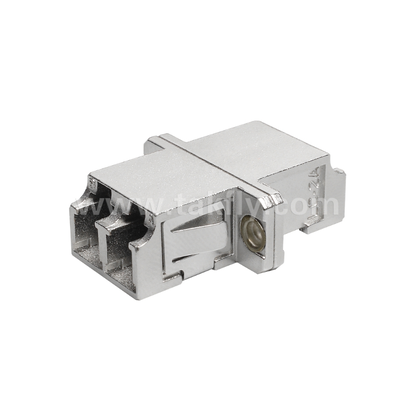 LC Duplex Metal Adapter – Durable Metal Housing, Interchangeable, for Cable-to-Cable & Cable-to-Equipment