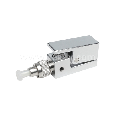 FC Square Type Bare Fiber Adapter – Epoxy‑Free, Reusable, Low Insertion Loss, for Optical Fiber Testing & Measurement Applications
