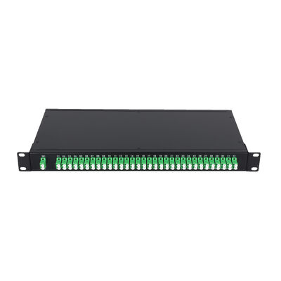 OEM 1U 19Inch 2x64 Rack Mount LC Fiber Optic PLC Splitter for FTTx Data Center