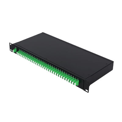OEM 1U 19Inch 2x64 Rack Mount LC Fiber Optic PLC Splitter for FTTx Data Center