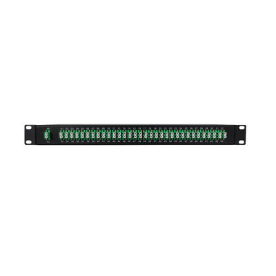 PLC Splitter 1U 19Inch 2x64 Rack Mount LC Fiber Optic for FTTx Data Center