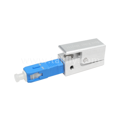 SC Square Type Bare Fiber Adapter – Epoxy‑Free, Reusable, Low Insertion Loss, for Optical Fiber Testing & Measurement Applications
