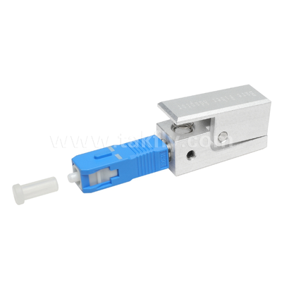 SC Square Type Bare Fiber Adapter – Epoxy‑Free, Reusable, Low Insertion Loss, for Optical Fiber Testing & Measurement Applications