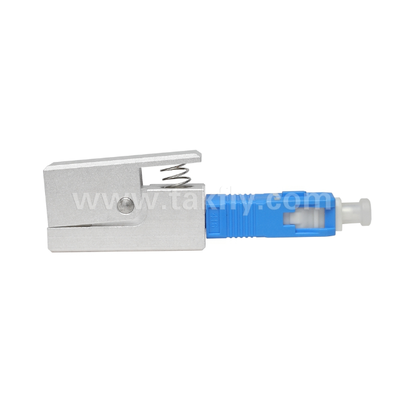 SC Square Type Bare Fiber Adapter – Epoxy‑Free, Reusable, Low Insertion Loss, for Optical Fiber Testing & Measurement Applications
