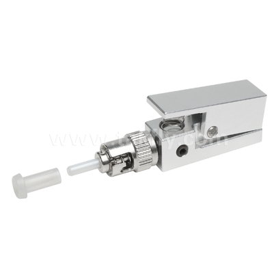 ST Square Type Bare Fiber Adapter – Epoxy‑Free, Reusable, Low Insertion Loss, for Optical Fiber Testing & Measurement Applications