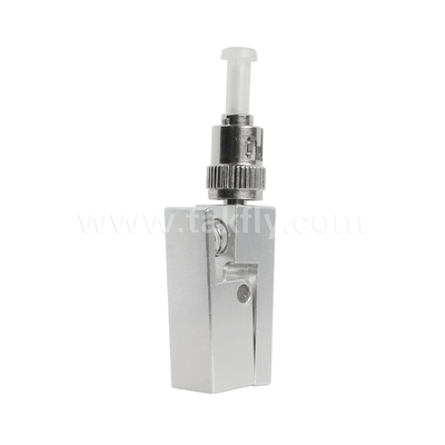 ST Square Type Bare Fiber Adapter – Epoxy‑Free, Reusable, Low Insertion Loss, for Optical Fiber Testing & Measurement Applications