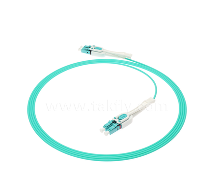 LC Push-Pull Uniboot Fiber Optic Patch Cord – One-Tube Two-Core, Polarity Interchangeable, for High-Density Assembly & Data Center Applications