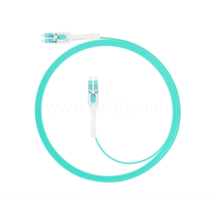 LC Push-Pull Uniboot Fiber Optic Patch Cord – One-Tube Two-Core, Polarity Interchangeable, for High-Density Assembly & Data Center Applications