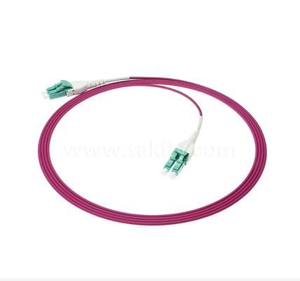 LC Uniboot Fiber Optic Patch Cord – One-Tube Two-Core, Fixed Polarity, Compact Structure, Halves Cable Volume for High-Density Cabling