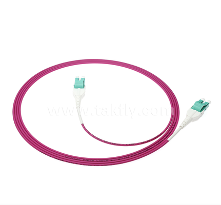 LC Uniboot Fiber Optic Patch Cord – One-Tube Two-Core, Fixed Polarity, Compact Structure, Halves Cable Volume for High-Density Cabling