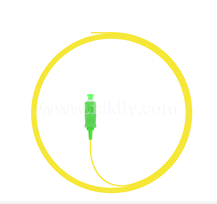 SC Simplex Fiber Optic Pigtail – 0.9/2.0/3.0mm Cable Diameters, Connectorized One End, Bare Fiber on the Other, for Optical Termination, Splicing & Equipment Connection