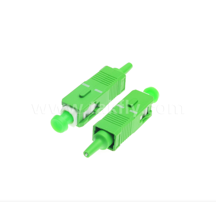 SC/APC Fiber Optic Connector – Low Insertion Loss, Push-Pull Design, FTTH Compatible