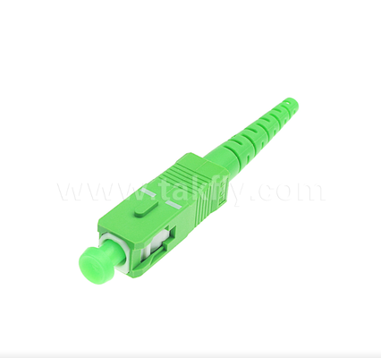 SC/APC Fiber Optic Connector – Low Insertion Loss, Push-Pull Design, FTTH Compatible