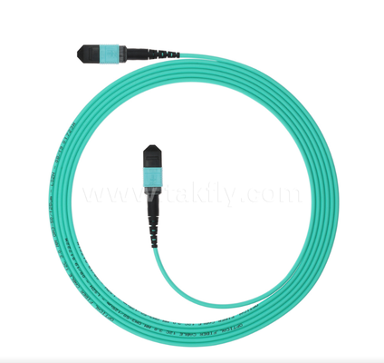 MPO/MTP OM3 Multimode Patch Cord – High-Density 40G/100G Data Center Trunk Cable, Low Insertion Loss