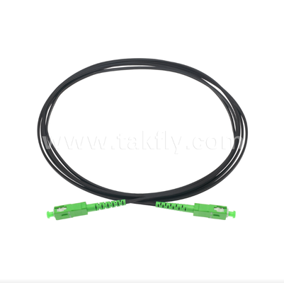 SC/APC to SC/APC FTTH Indoor Flat Drop Patch Chord -Simplex, Pre-terminated, anti Vibration for Fast In-Building Deployment