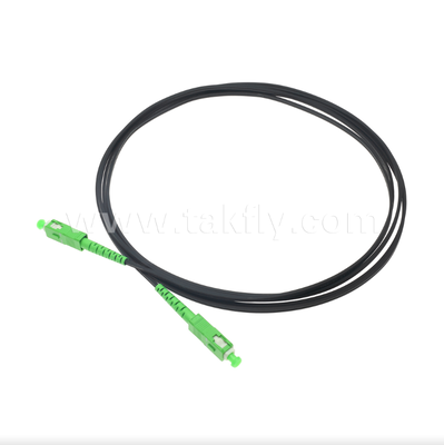 SC/APC to SC/APC FTTH Indoor Flat Drop Patch Chord -Simplex, Pre-terminated, anti Vibration for Fast In-Building Deployment