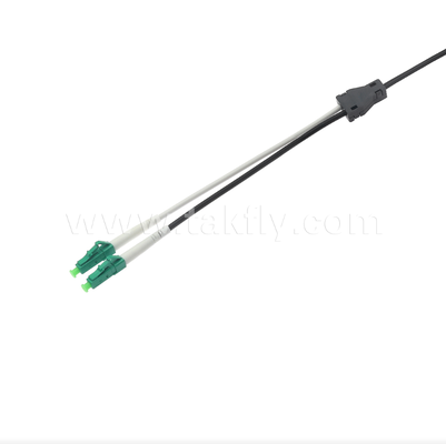 LC/APC Flat Drop Patch Cord - 2 Cor Duplex, Pre-Connectorized, Anti-Vibration,Indoor-Rated for Fast FTTH Deployment.