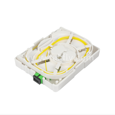 TKS-1806-02GB Fiber Termination Box- Desk or Wall Mount, Ideal for FTTH Final Drop & Pigtail Termination