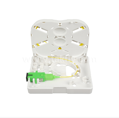 TKS-1806-02GB Fiber Termination Box- Desk or Wall Mount, Ideal for FTTH Final Drop & Pigtail Termination