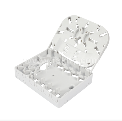 TKS-1806-04C-4 Port Fiber Termination Box - Surface Mount, SC/LC Compatible , Modular Design for Work Area Subsystems.