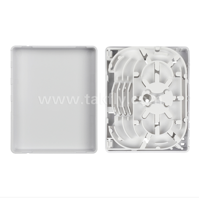 TKS-1806-04C-4 Port Fiber Termination Box - Surface Mount, SC/LC Compatible , Modular Design for Work Area Subsystems.