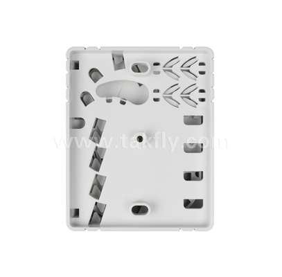 TKS-1806-04C-4 Port Fiber Termination Box - Surface Mount, SC/LC Compatible , Modular Design for Work Area Subsystems.