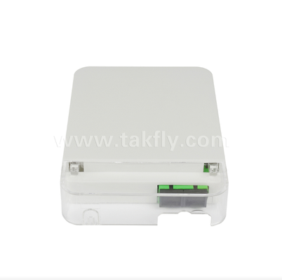 TKS-1806-02W FTTH Fiber Optic Wall Outlet – Compact Indoor Termination Box for Customer Premises