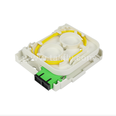 TKS-1806-02W FTTH Fiber Optic Wall Outlet – Compact Indoor Termination Box for Customer Premises