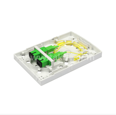 TKS-1806-02F Fiber Wall Outlet – Feeder Cable to Drop Cable Termination Point for FTTx Networks