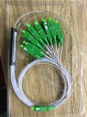 1x16 SC Green Connector Low Insertion Loss 0.9mm Mini Tube PLC Splitter