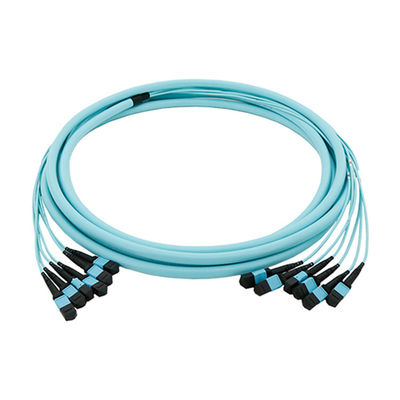 Multimode MPO MTP Fiber Optic 50/125um Breakout Fiber Optic Mtp Cable