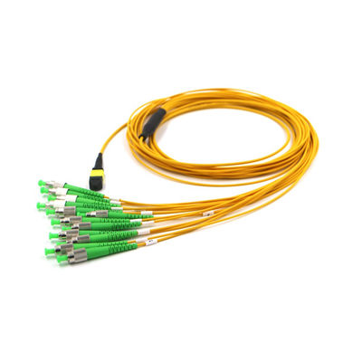 FC APC to MTP 12 Fiber Breakout Cable G657A1 0.3dB Low Loss