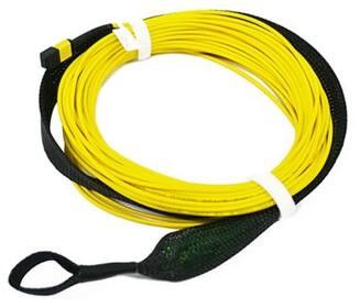 SM MM Fiber Optic MTP MPO Patch Cord With Pulling Eye