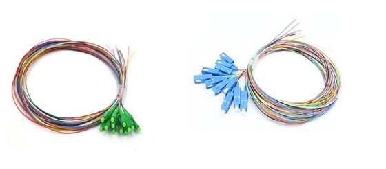 12 Core OS2 UPC Sc Pigtail Single Mode 0.9mm G657A1 Fiber Optic Pigtail Colour Coded