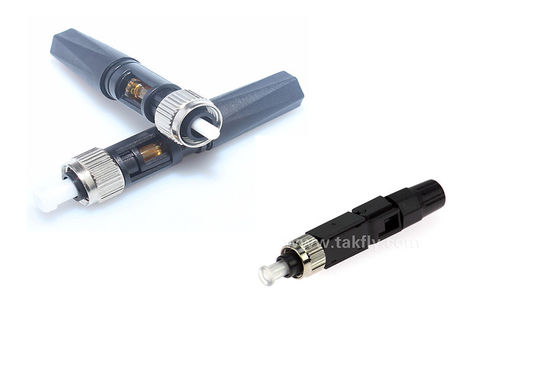 Simplex FC APC Singlemode Fiber Optic Connector With Metal In FTTx