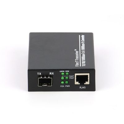 10/100/1000M SFP Fiber Optic Media Converter Ethernet Network