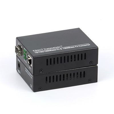 10/100/1000M SFP Fiber Optic Media Converter Ethernet Network