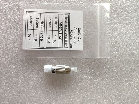 Single Mode FC UPC Plug In Fixed Optical Attenuator 5dB 10dB 15dB 25dB