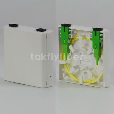 2 Port Fiber Optic Termination Box Fiber Splitter Distribution Box