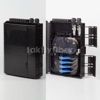 16 Port FTTH NAP Fiber Optic Termination Box IP65 With 0.9mm Mini PLC Splitter