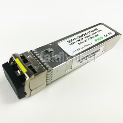10G SFP+ CWDM Optical Transceiver Module 1470nm to 1610nm LC 24dB EML Compatible With CISCO HP H3C