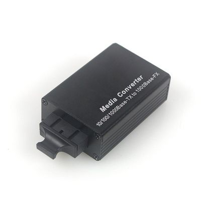 Mini Size 10/100/1000M SM Dual Single Mode Fiber To Ethernet Converter