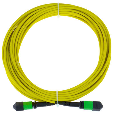 12F 24F Fiber Optic MTP MPO APC Fiber Trunk Cable Singlemode 3.0mm LSZH