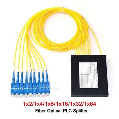 1X4 1X8 1X16 Fiber Optic Cable Splitter ABS LGX Without Pigtails Adapters