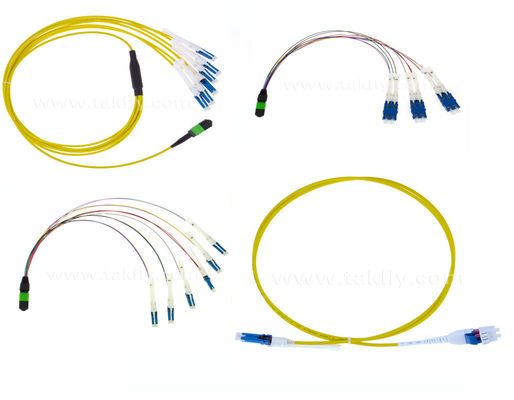 LSZH 3.0mm MPO CS Fiber Optic Patch Cord 512 Cores For Networks