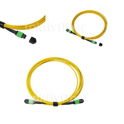 LSZH 4/8/12/24C Fiber Optic Patch Cable MPO To MPO SM G657A1
