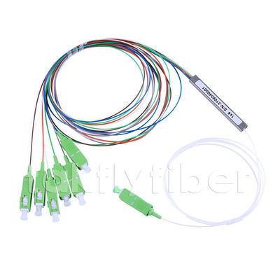 G657A Fiber Optic Splitter Cable 1x6 SC APC 900μM Loose Tube FTTH
